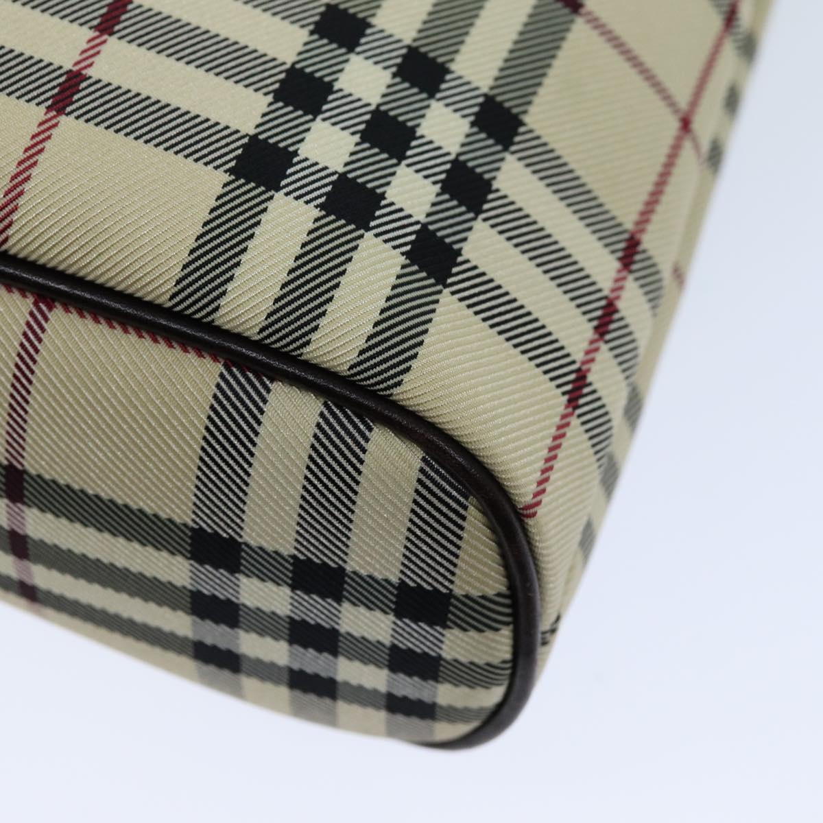 Burberry Nova Check Hand Bag Canvas Beige - 15