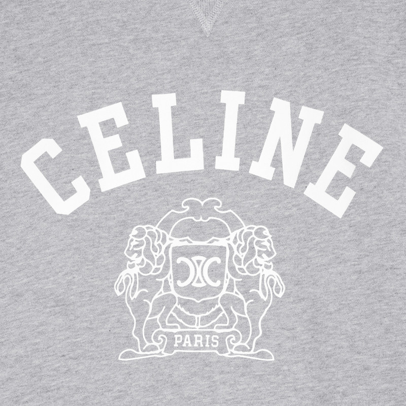 blason oversize sweatshirt in cotton fleece 4