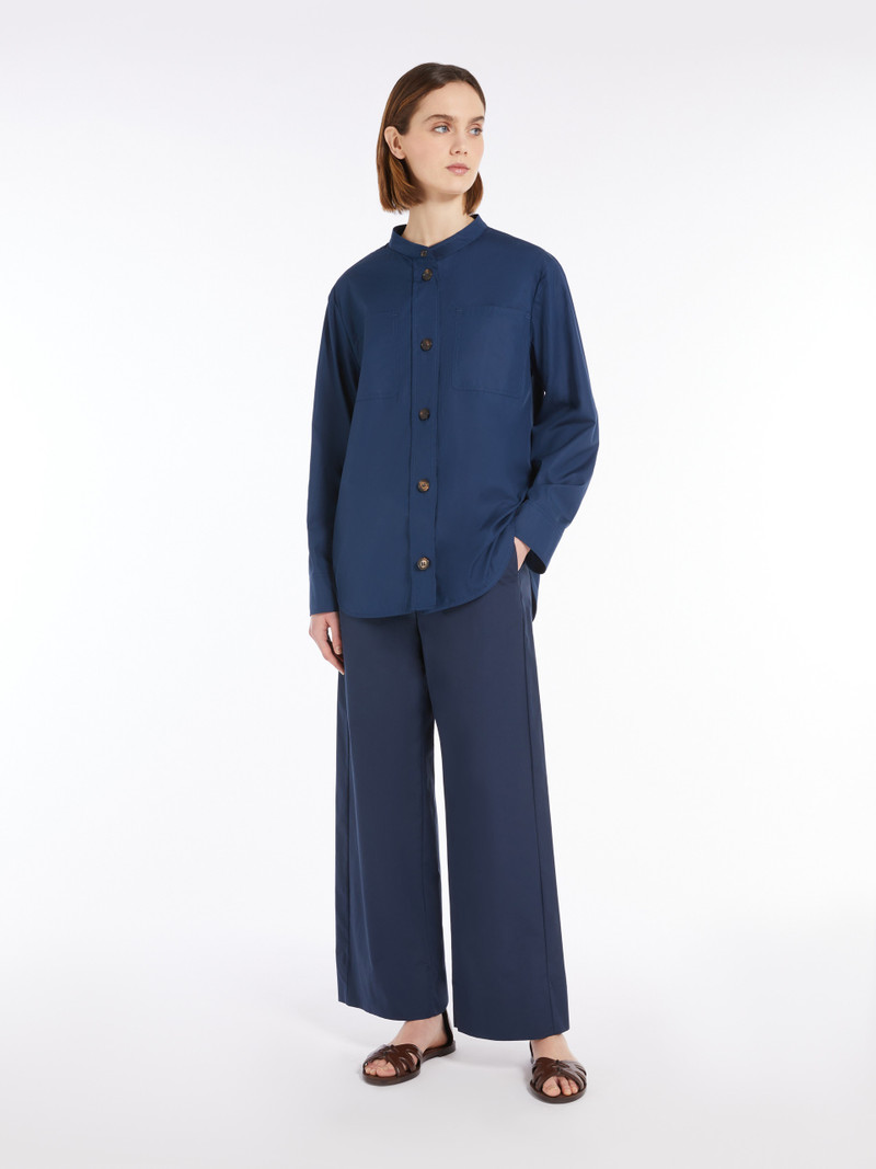 'S Max Mara ARGENTO Poplin drawstring trousers outlook