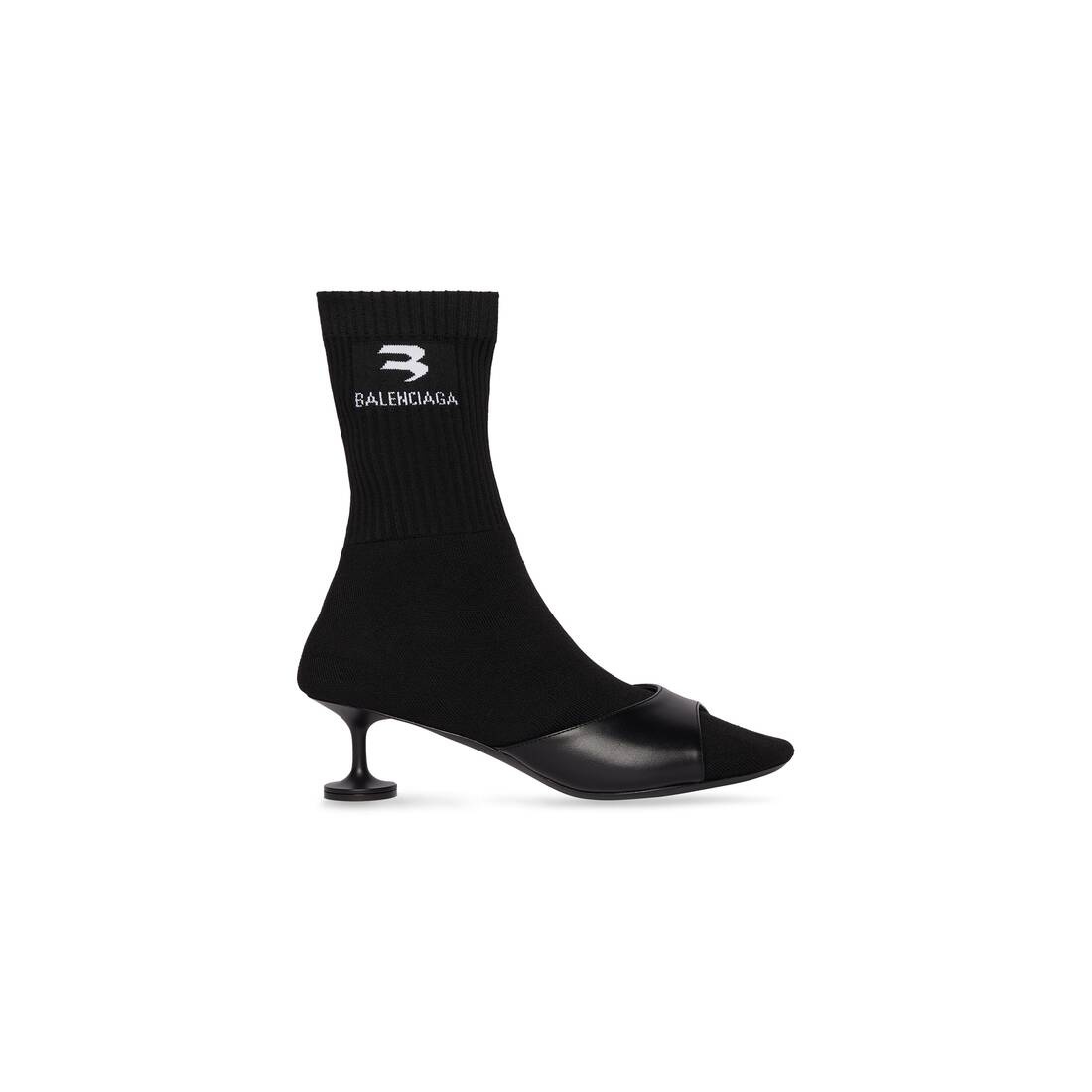 Women's Sock 50mm Bootie in Black - 1