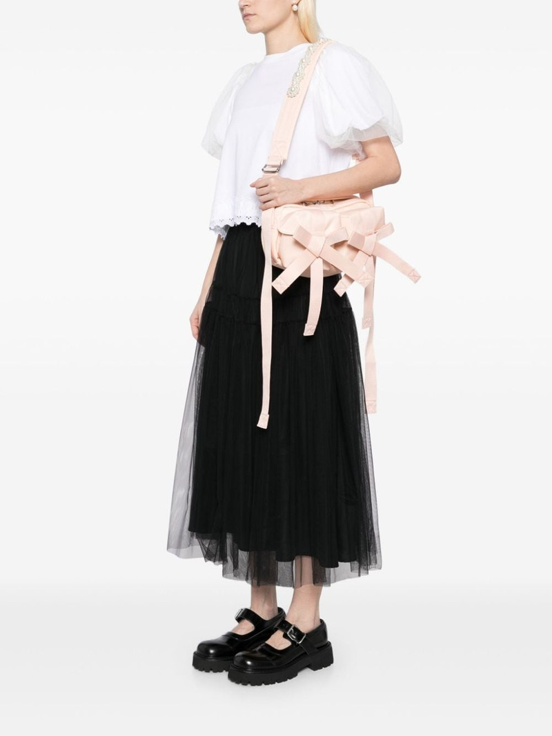 Simone Rocha beaded classic bow crossbody bag outlook