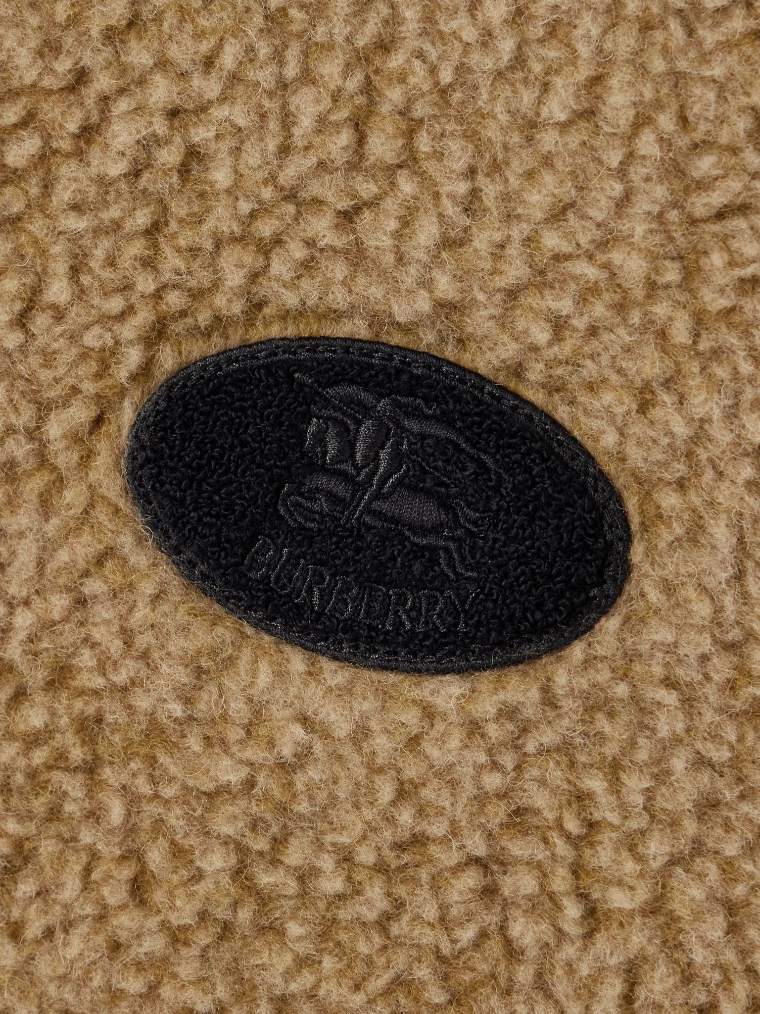 Appliquéd fleece vest Sand - 5