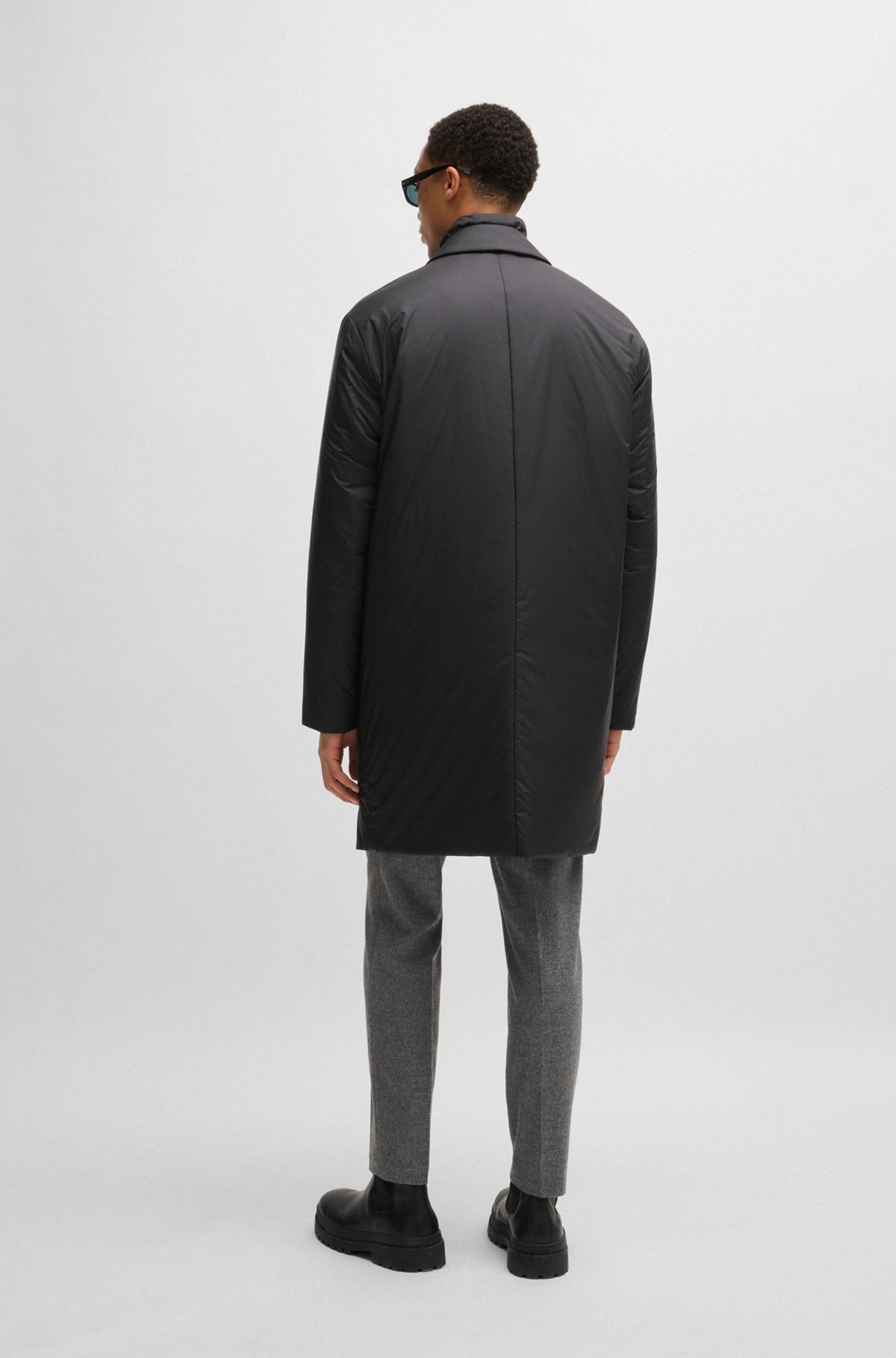 LIGHTWEIGHT WATER-REPELLENT PADDED COAT WITH ZIP-UP INNER - 5