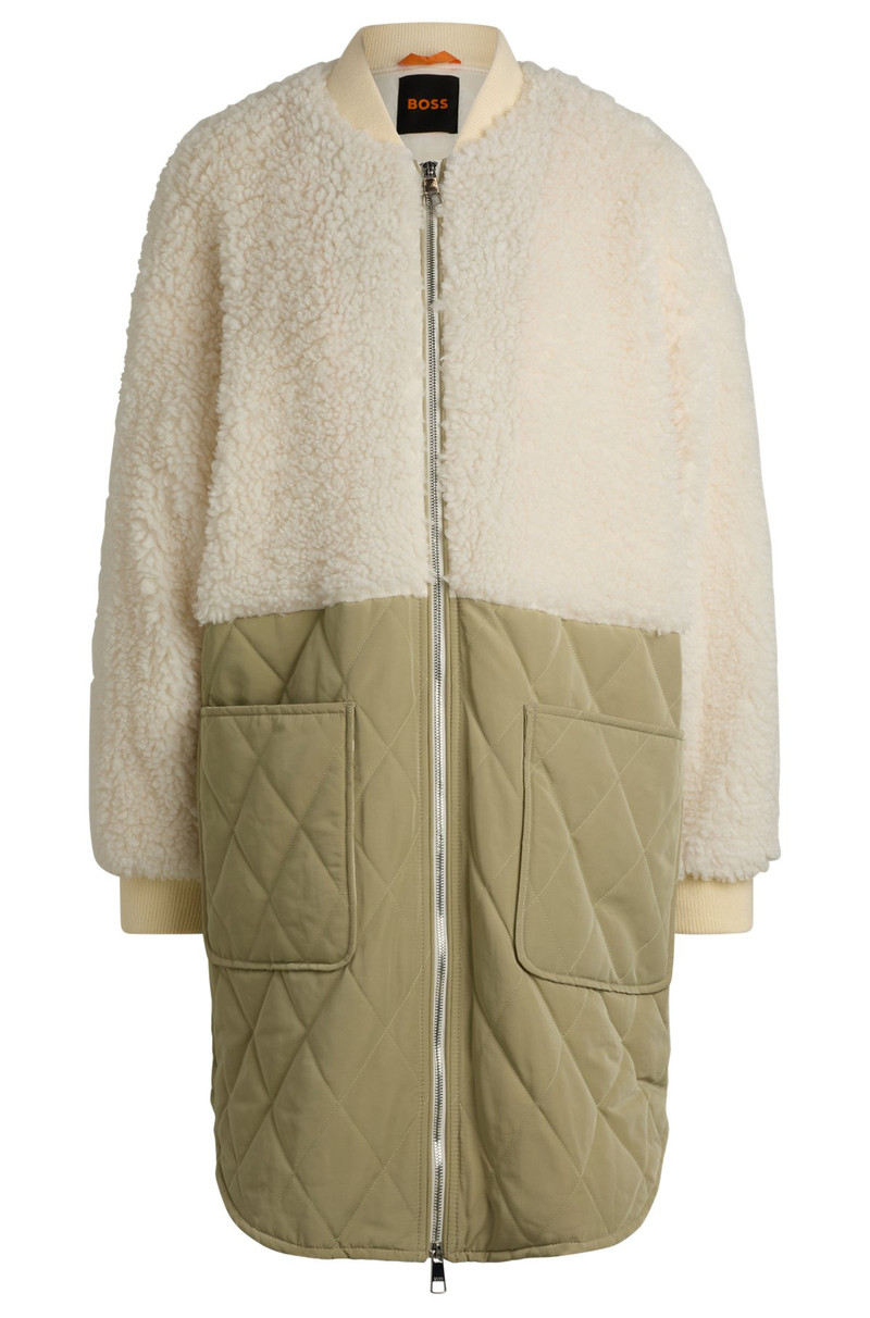 TEDDY-PANELED QUILTED JACKET 1