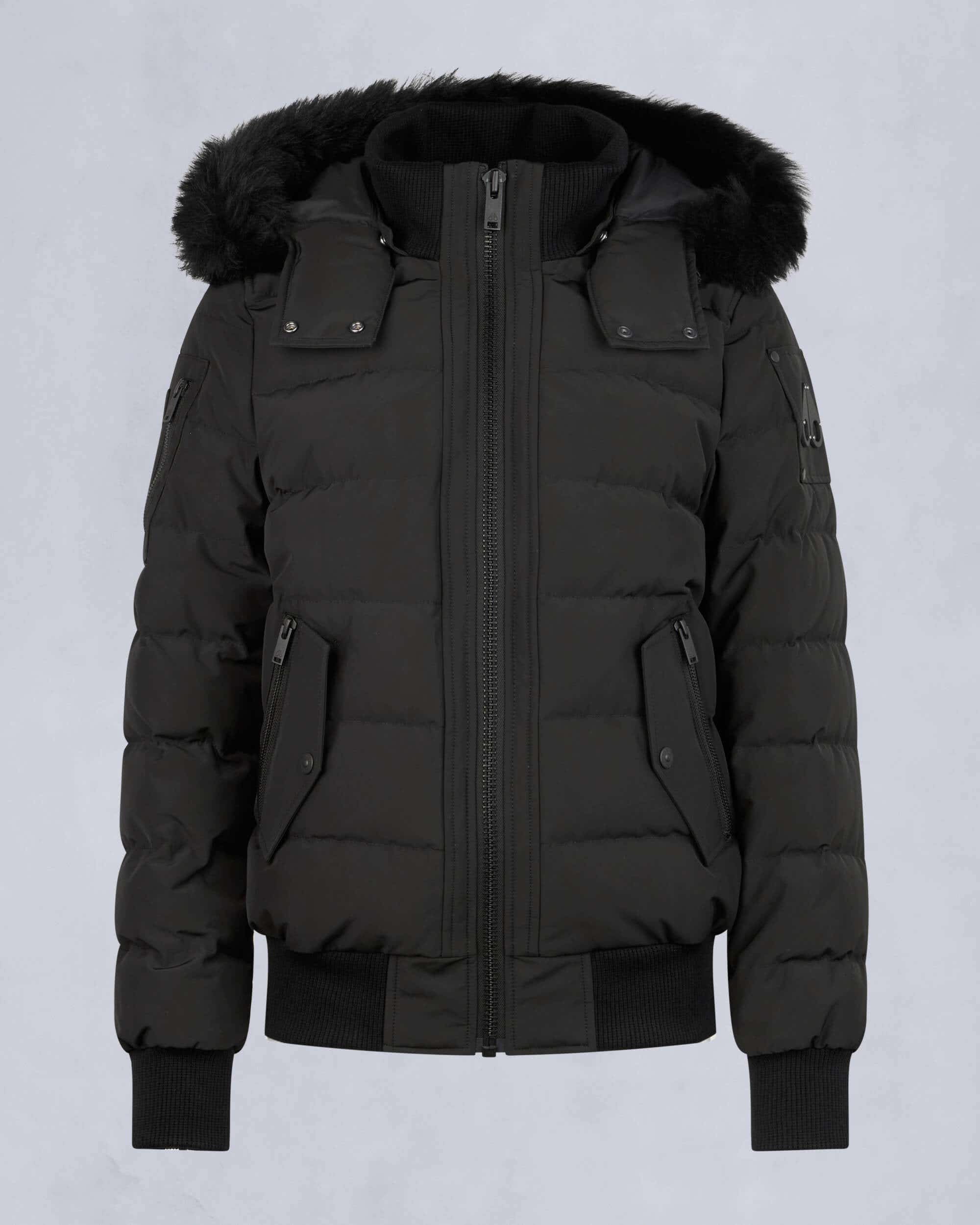 ONYX LADRIERE SHEARLING BOMBER JACKET - 1
