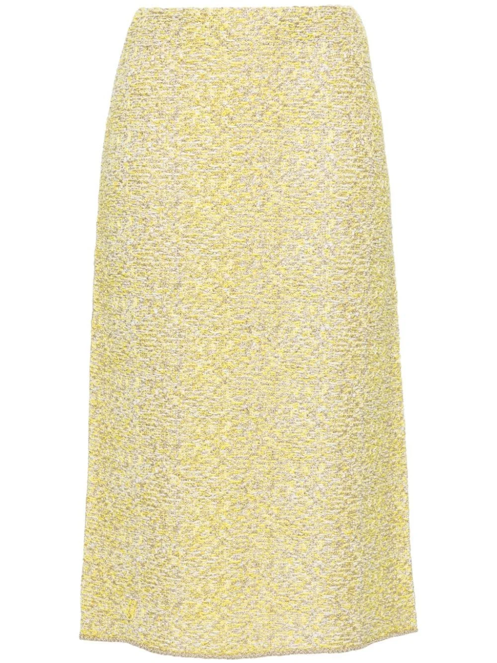 straight tweed midi skirt - 1