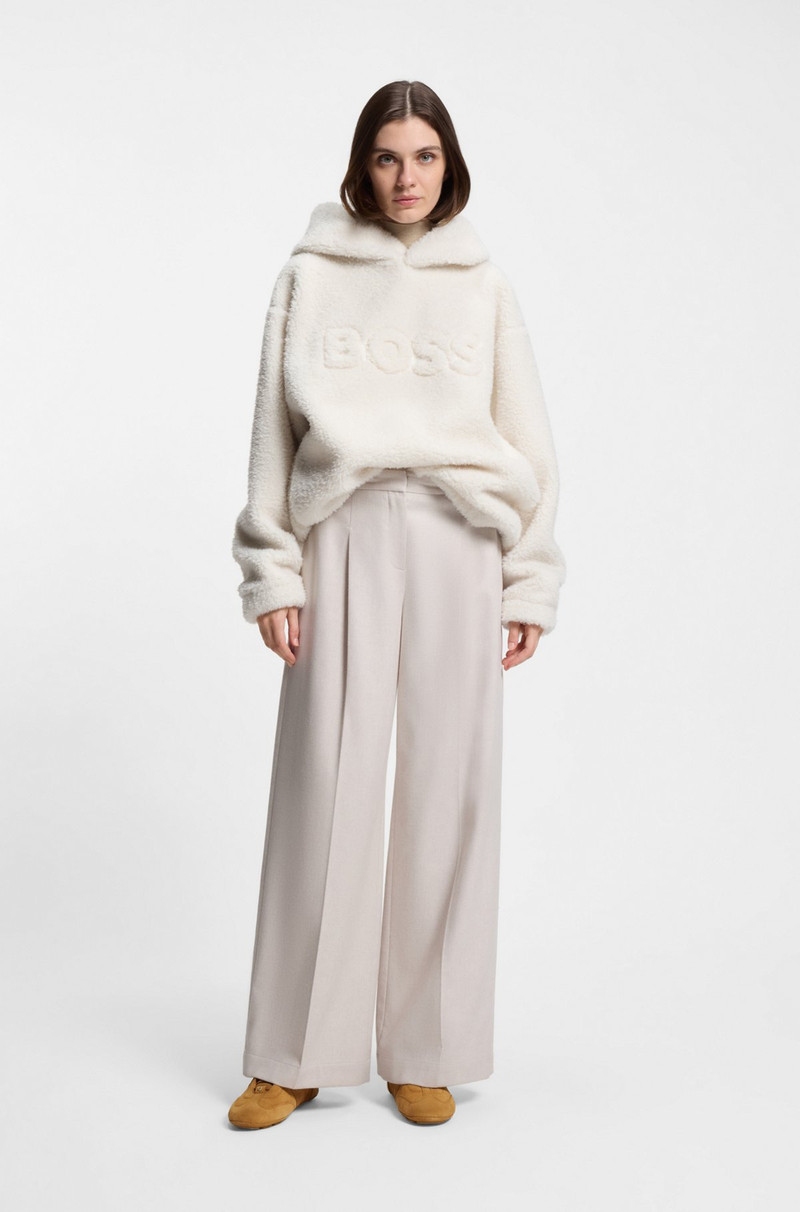 BOSS BOSS X STEIFF FUR-TRIM TRAINERS IN SUEDE outlook