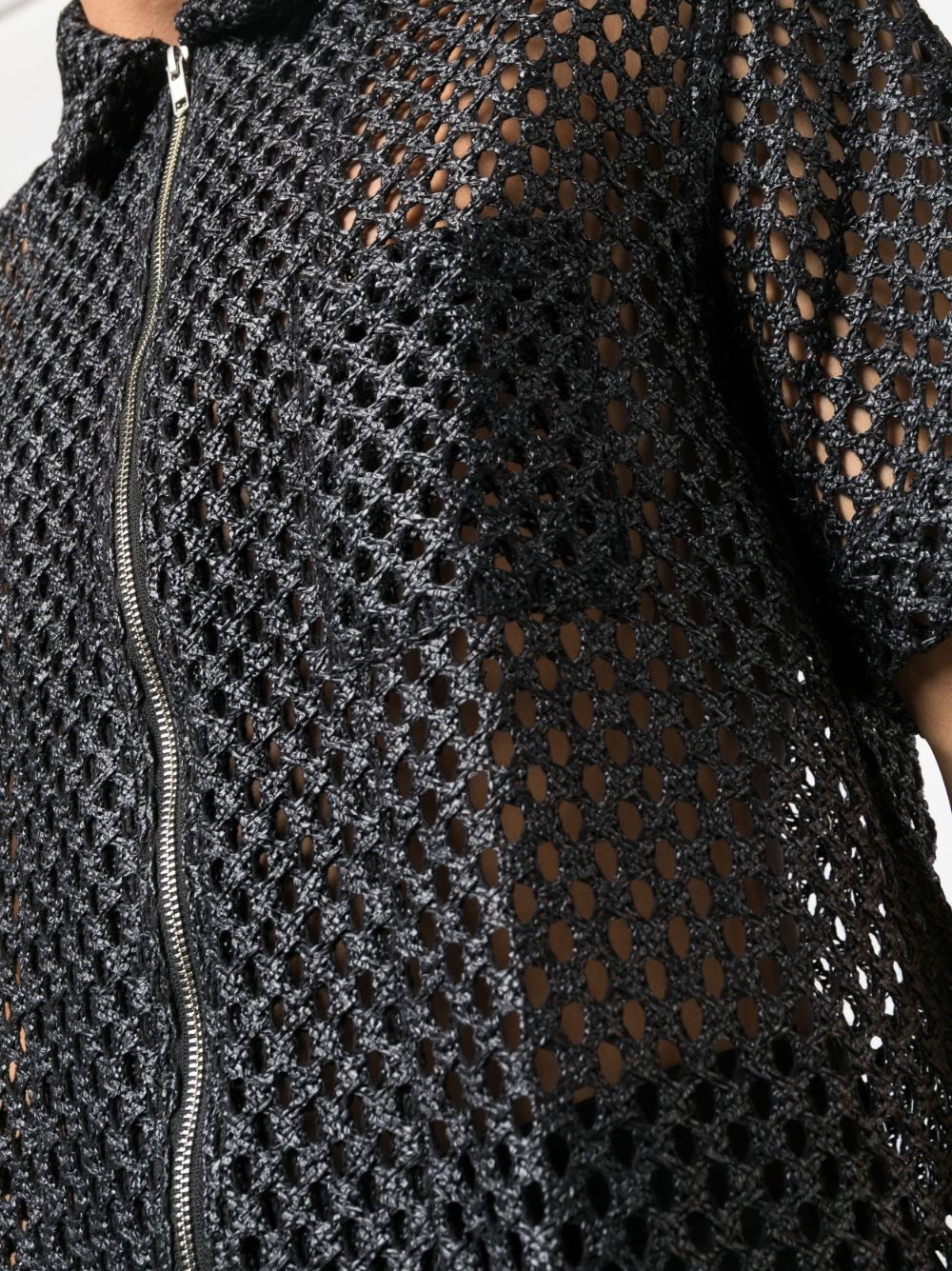 perforated zipped shirt - 5