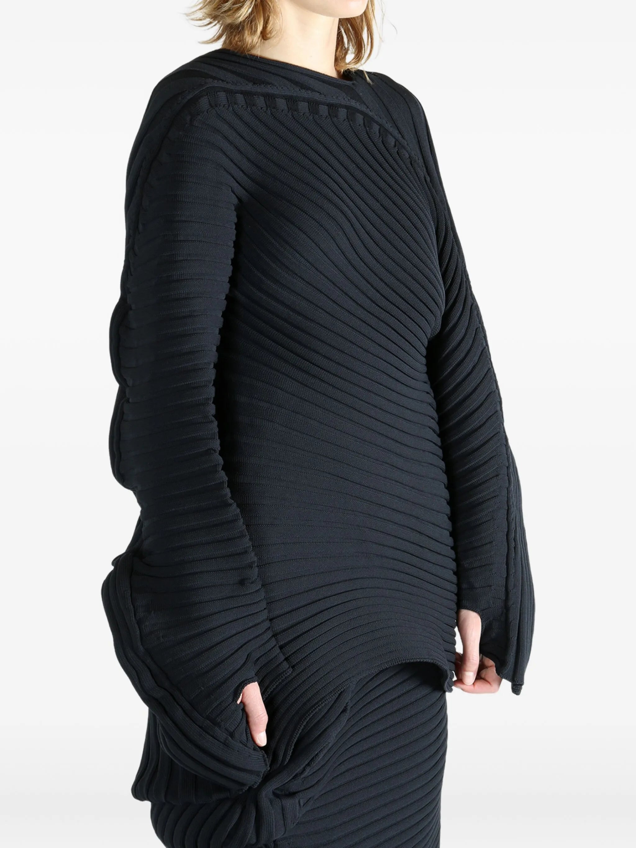 asymmetric sweater - 4
