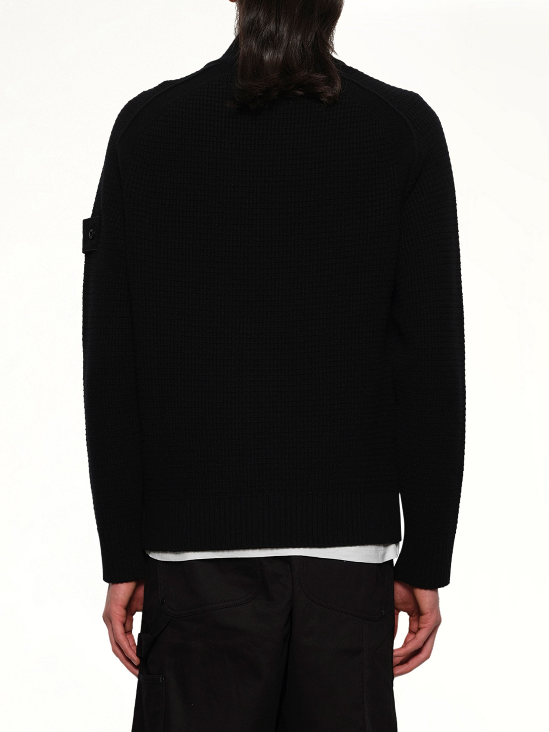 510008 Knit Cardigan in Black - 5