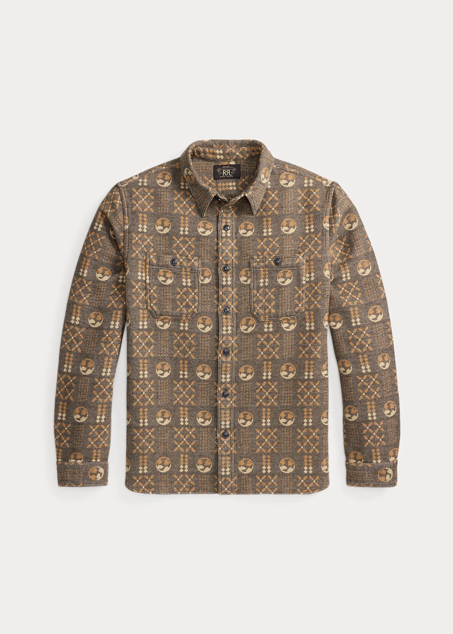 Geometric Jacquard Workshirt - 1