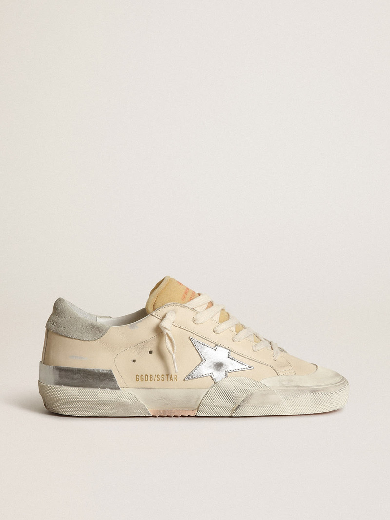 Super-Star Penstar with silver leather star and suede heel tab - 1