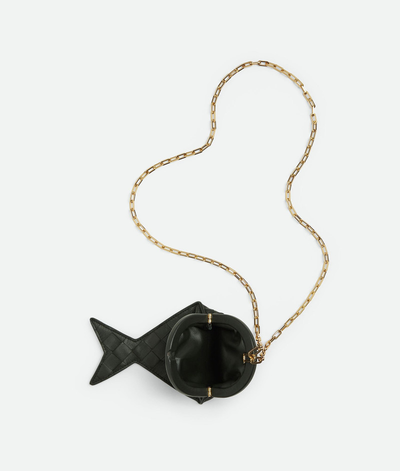 Bottega Veneta Intrecciato Fish Pouch On Chain outlook