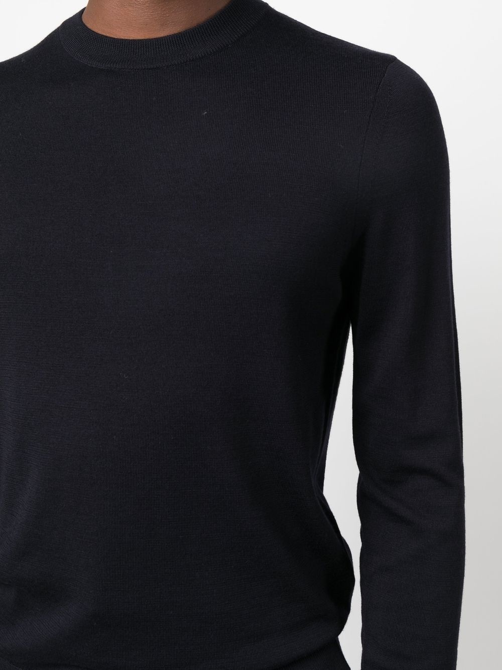 fine-knit crew neck jumper - 12