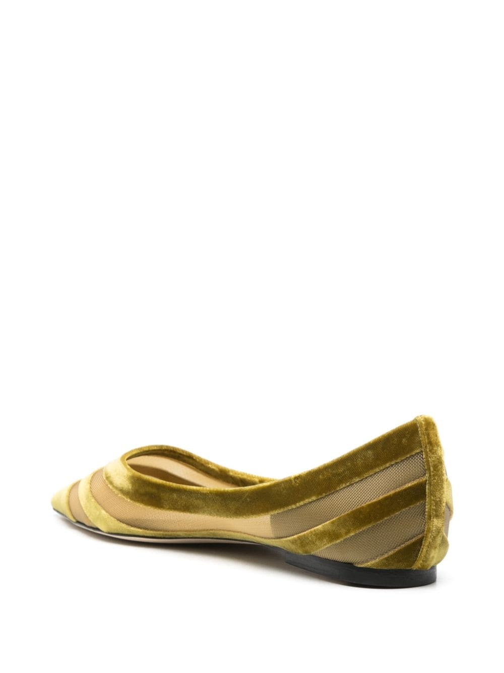 Love flocked tulle ballet pumps - 3
