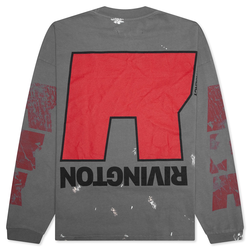 LOVE STUFF L/S TEE - GREY - 2