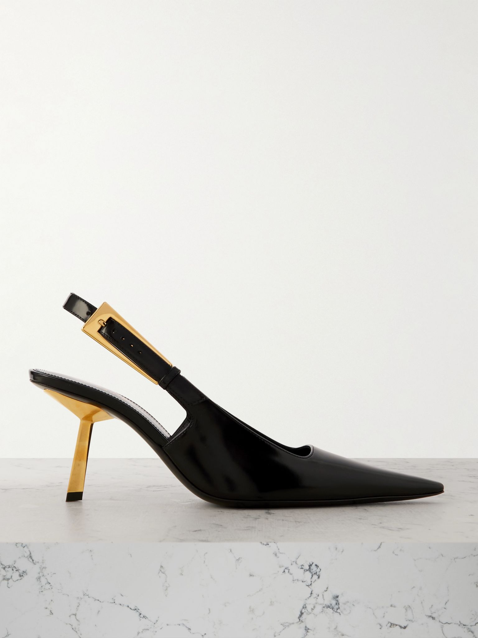 Lee leather slingback pumps Black - 1