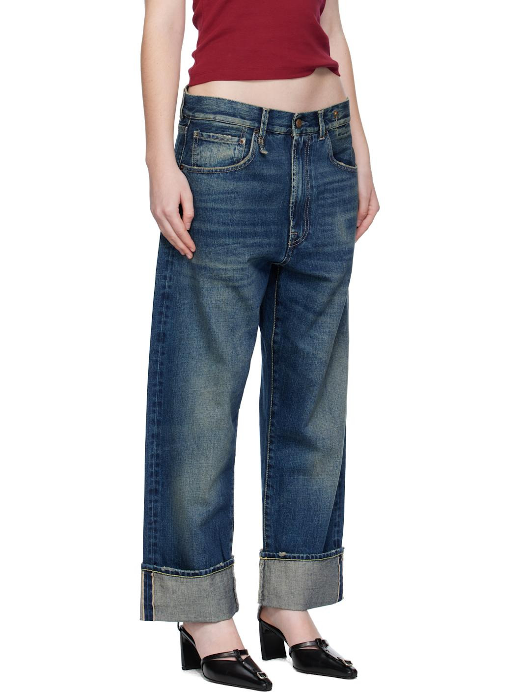 Blue Cuffed X-BF Jeans - 2