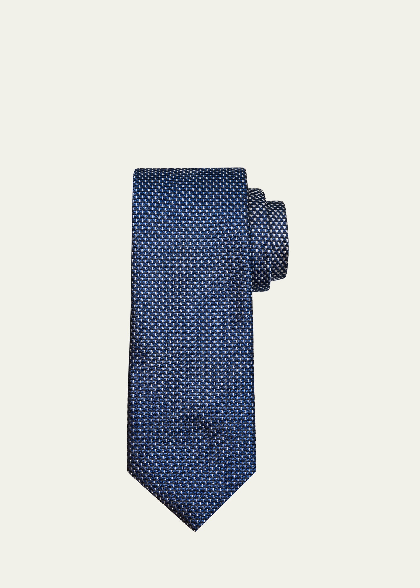 Men's Degrade Micro-Jacquard Silk Tie - 1