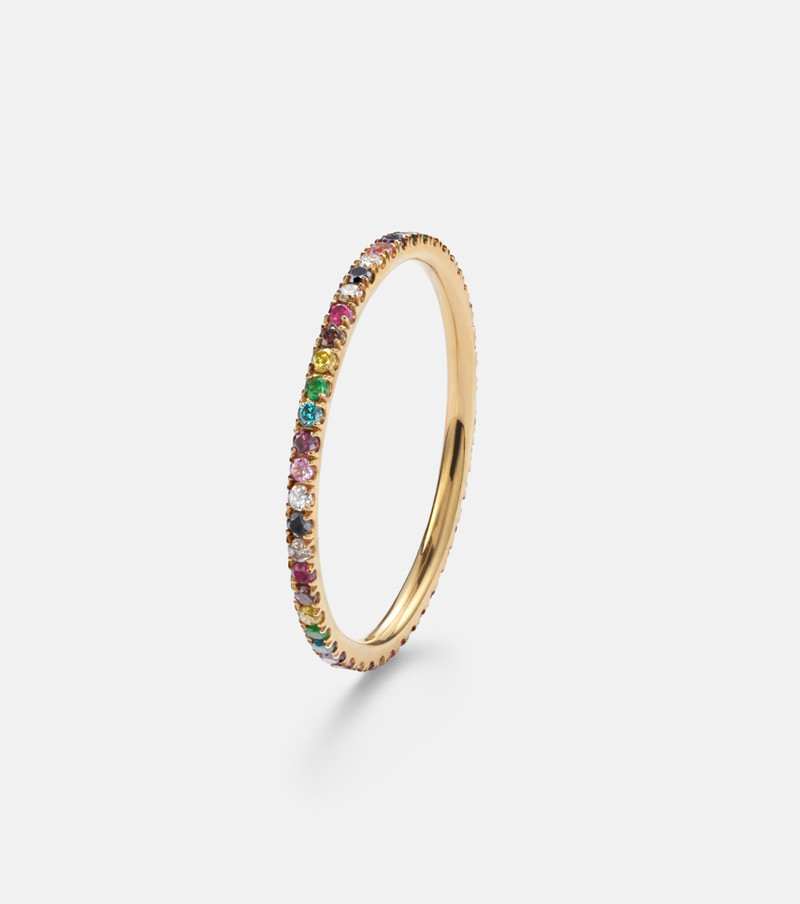 18kt gold ring with gemstones 4