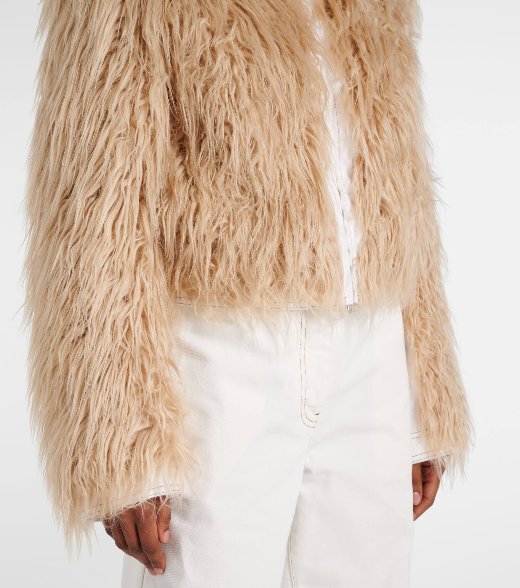 Faux fur jacket - 5
