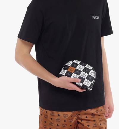 MCM Aren Cosmetic Pouch in Checkerboard Visetos outlook