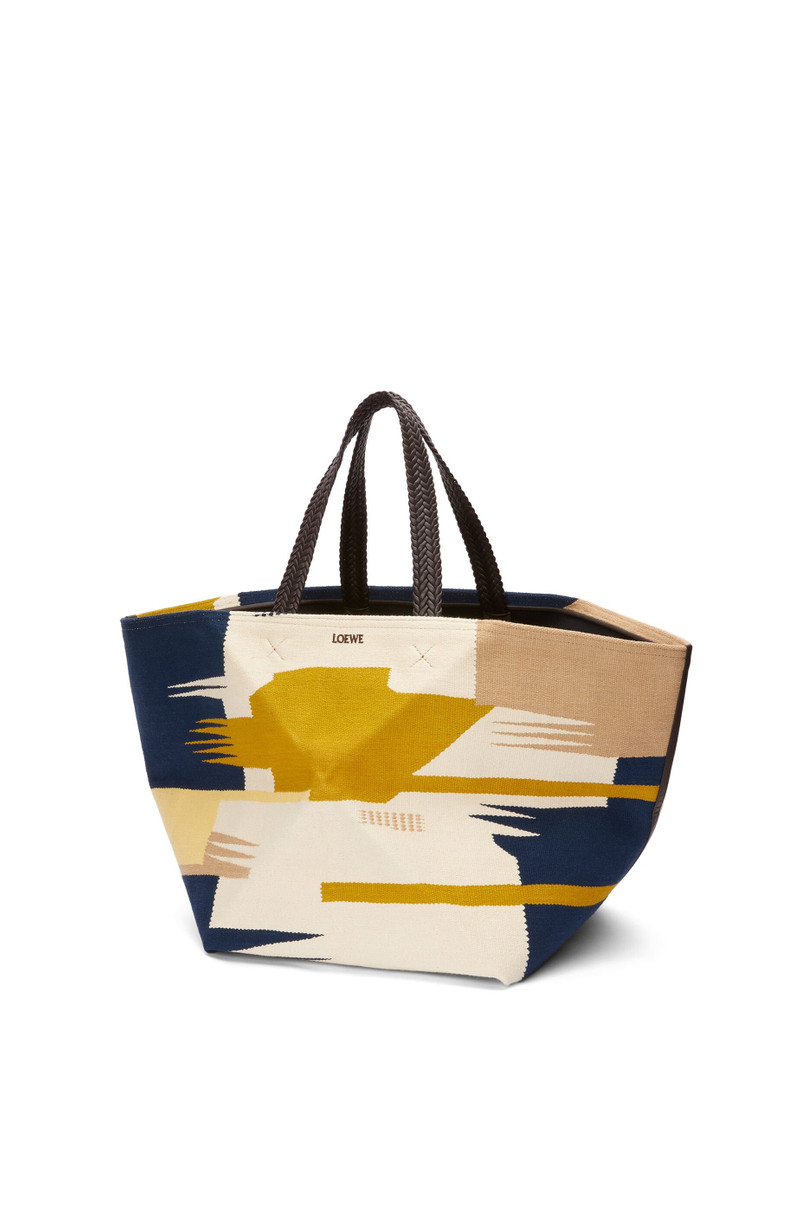 Loewe XXL Puzzle Fold tote in canvas outlook