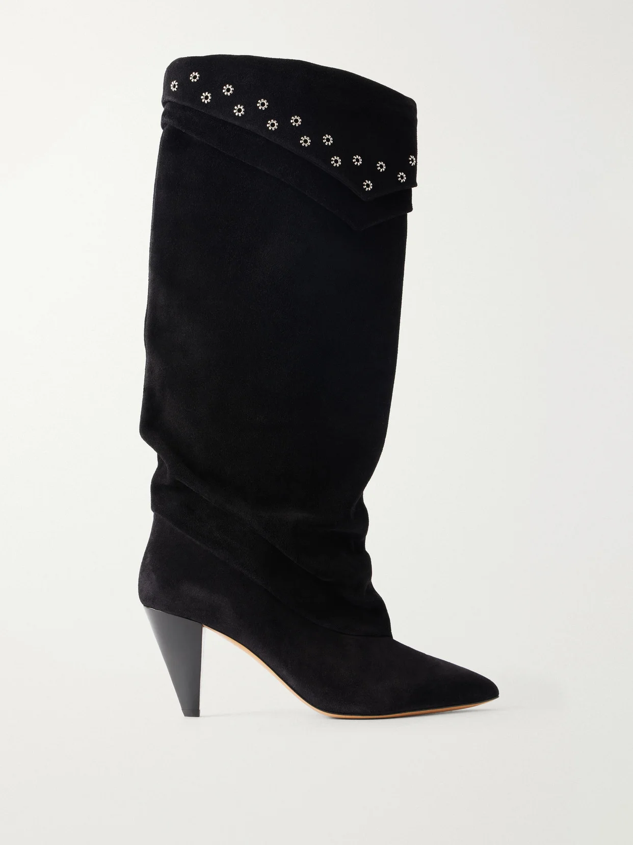 Lezra Embellished Suede Ankle Boots - 1
