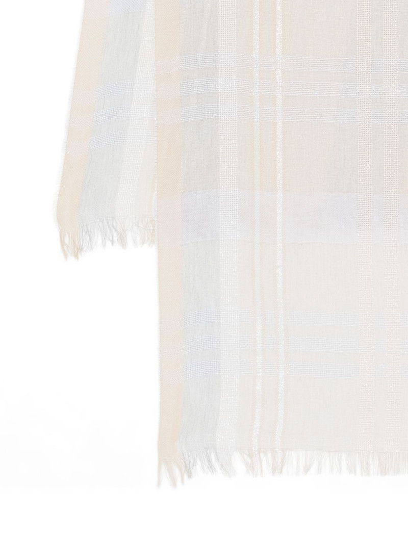 plaid fringed scarf 3