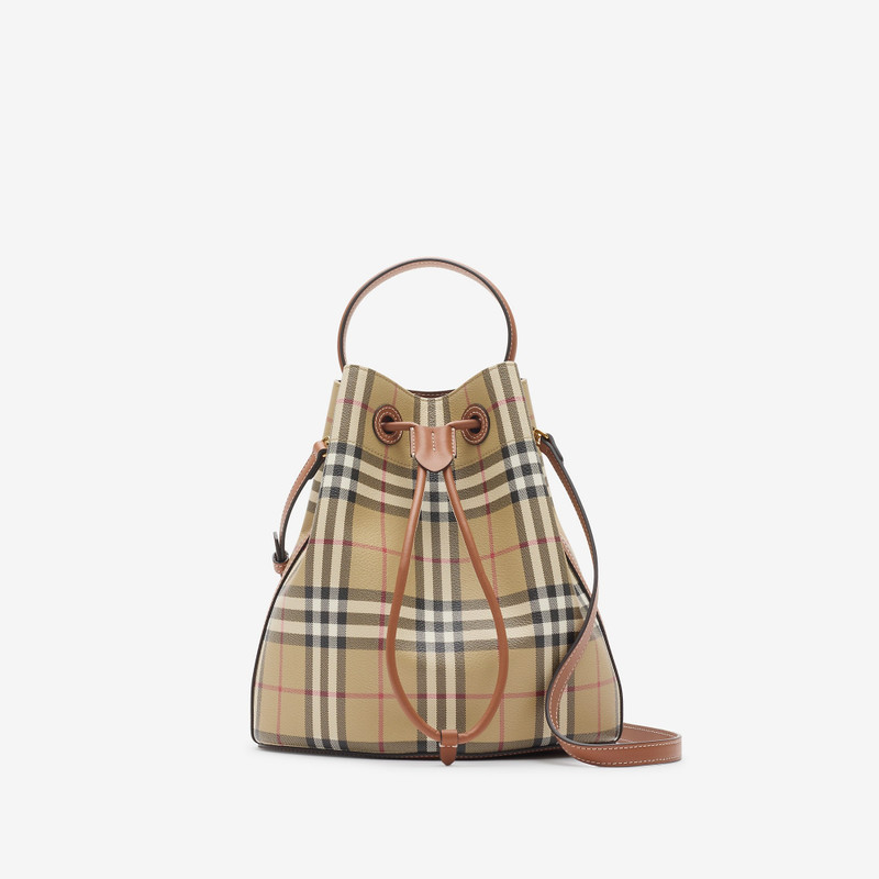 Small Check Bucket Bag 1