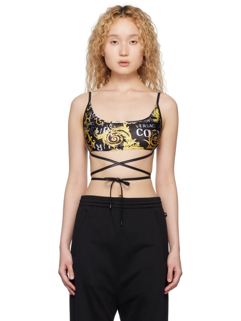 Black Printed Tank Top 1