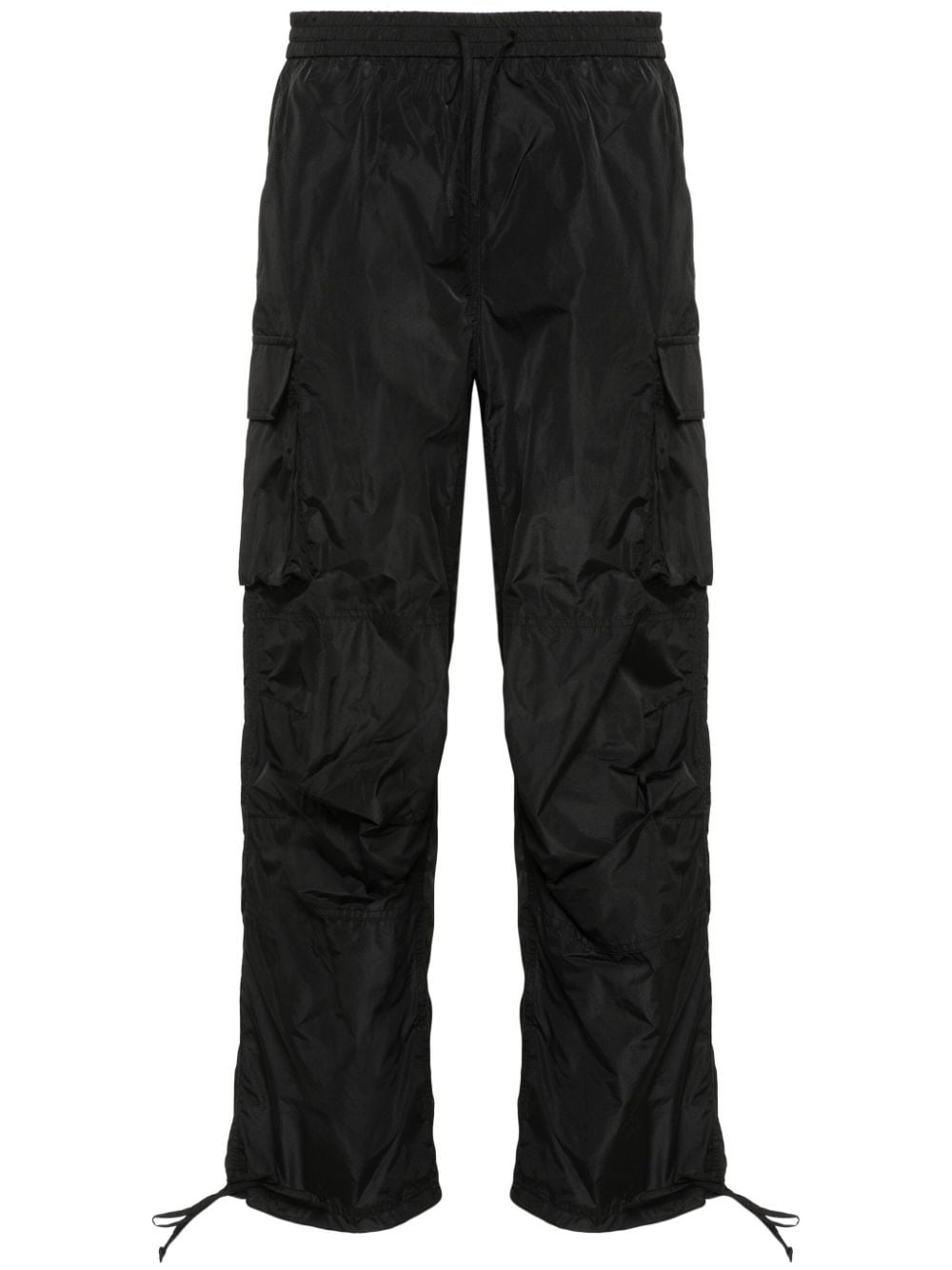 cargo-pockets crepe trousers - 1