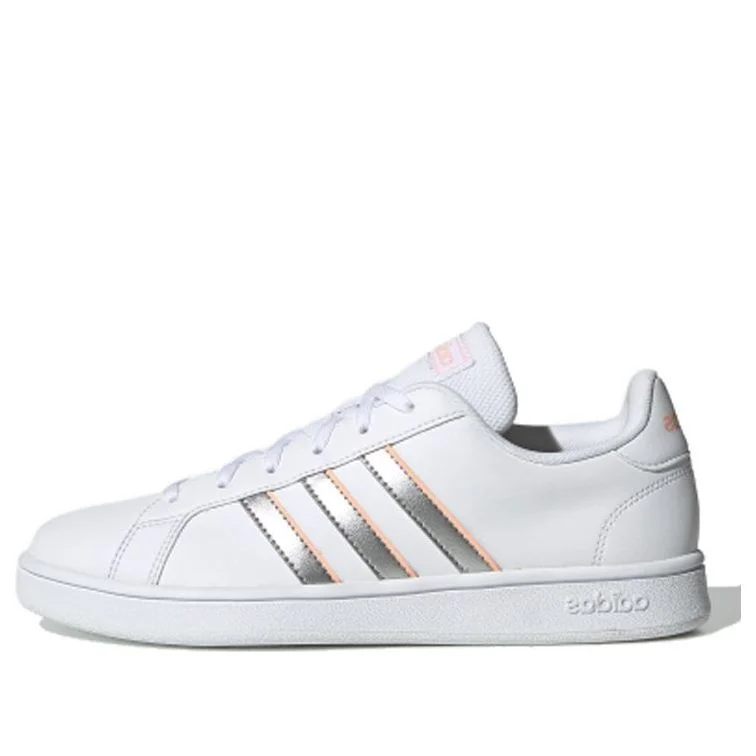 (WMNS) adidas neo Grand Court Base 'White Silver Pink' EG5949 - 1