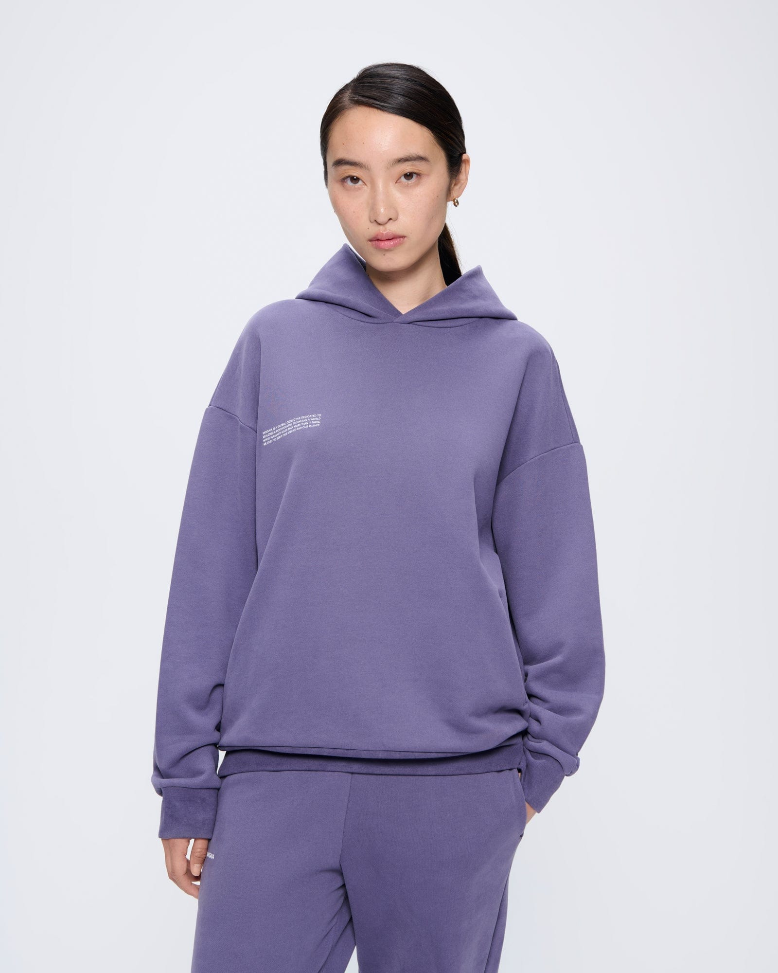 Womens 365 Midweight Hoodie - Slate Blue - 2
