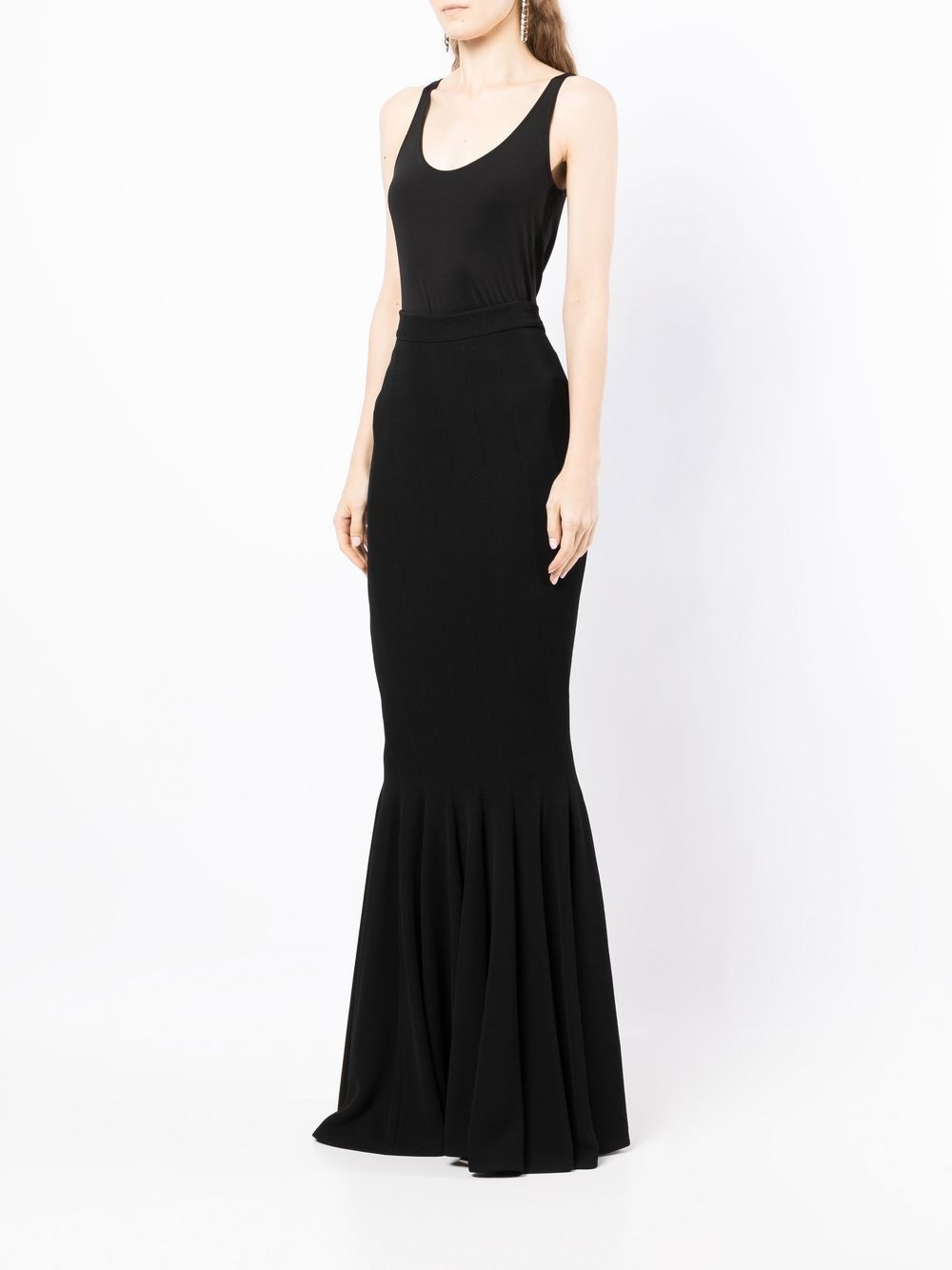 stretch-jersey long mermaid skirt - 3