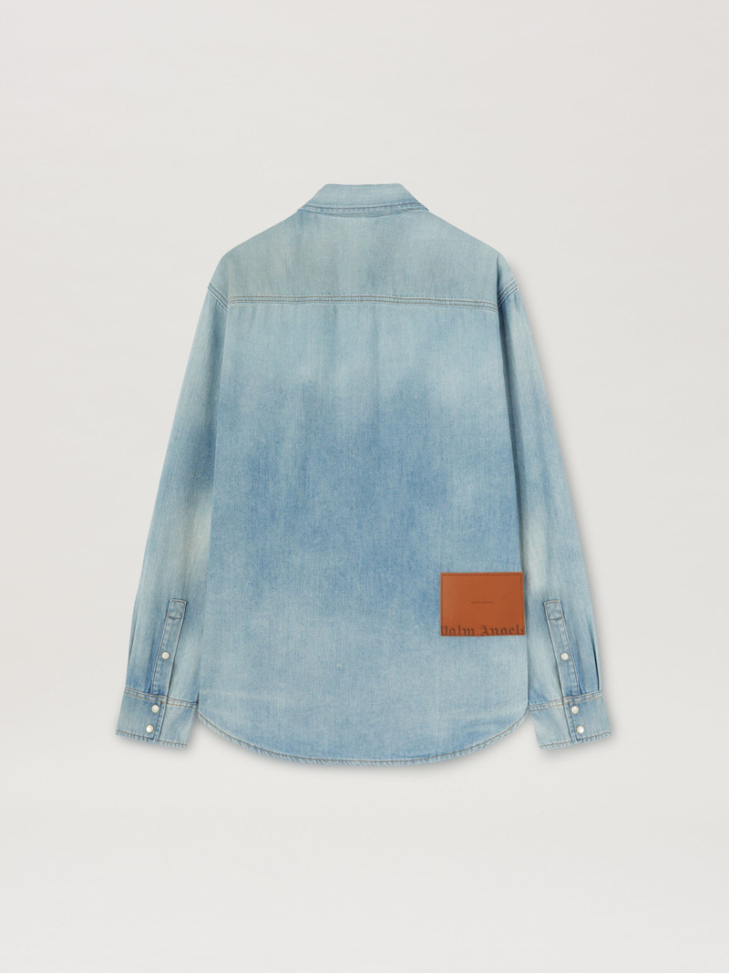 Palm Angels Monogram Denim Shirt outlook