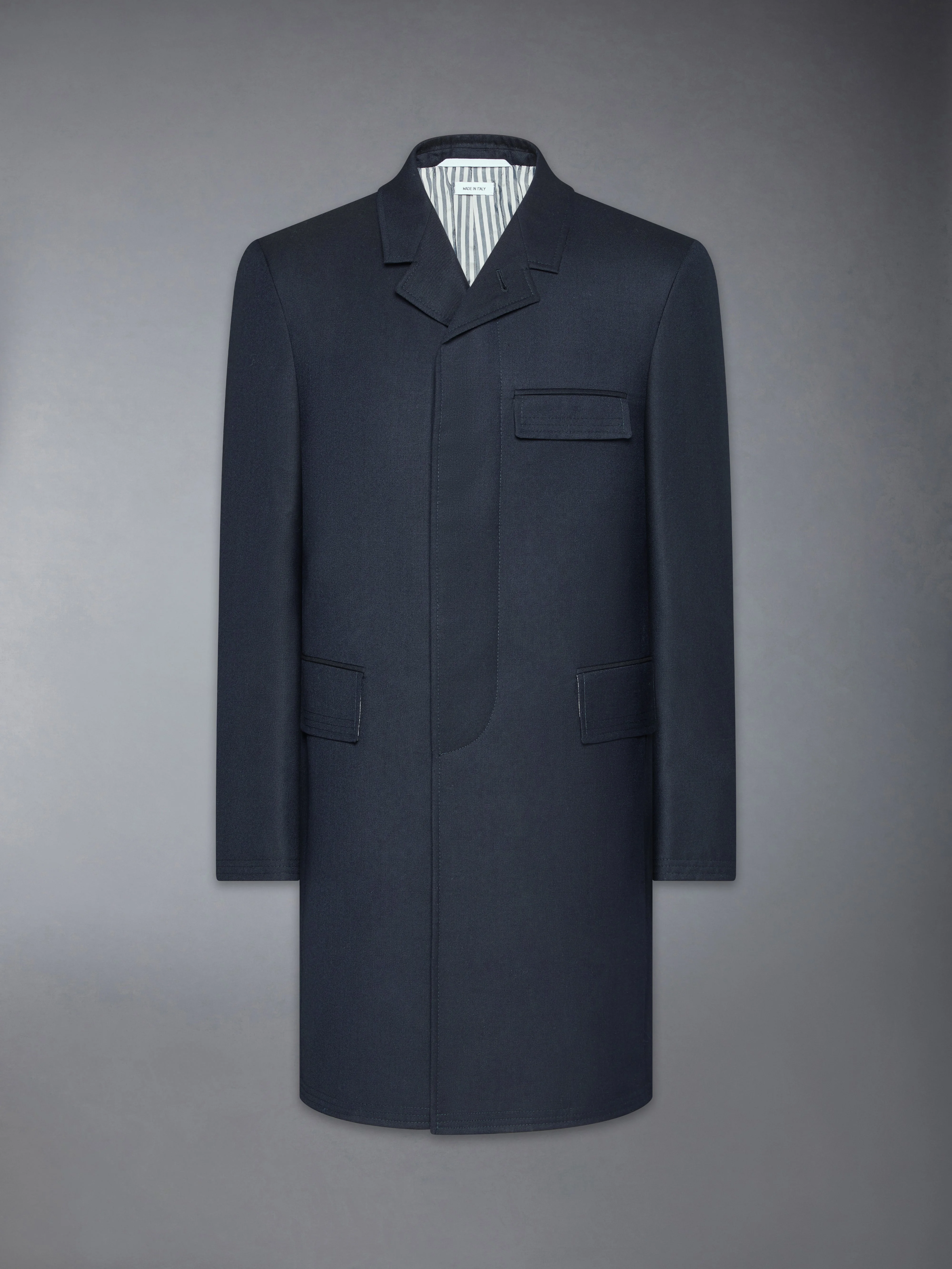 SUPER 120s TWILL CHESTERFIELD OVERCOAT - 1