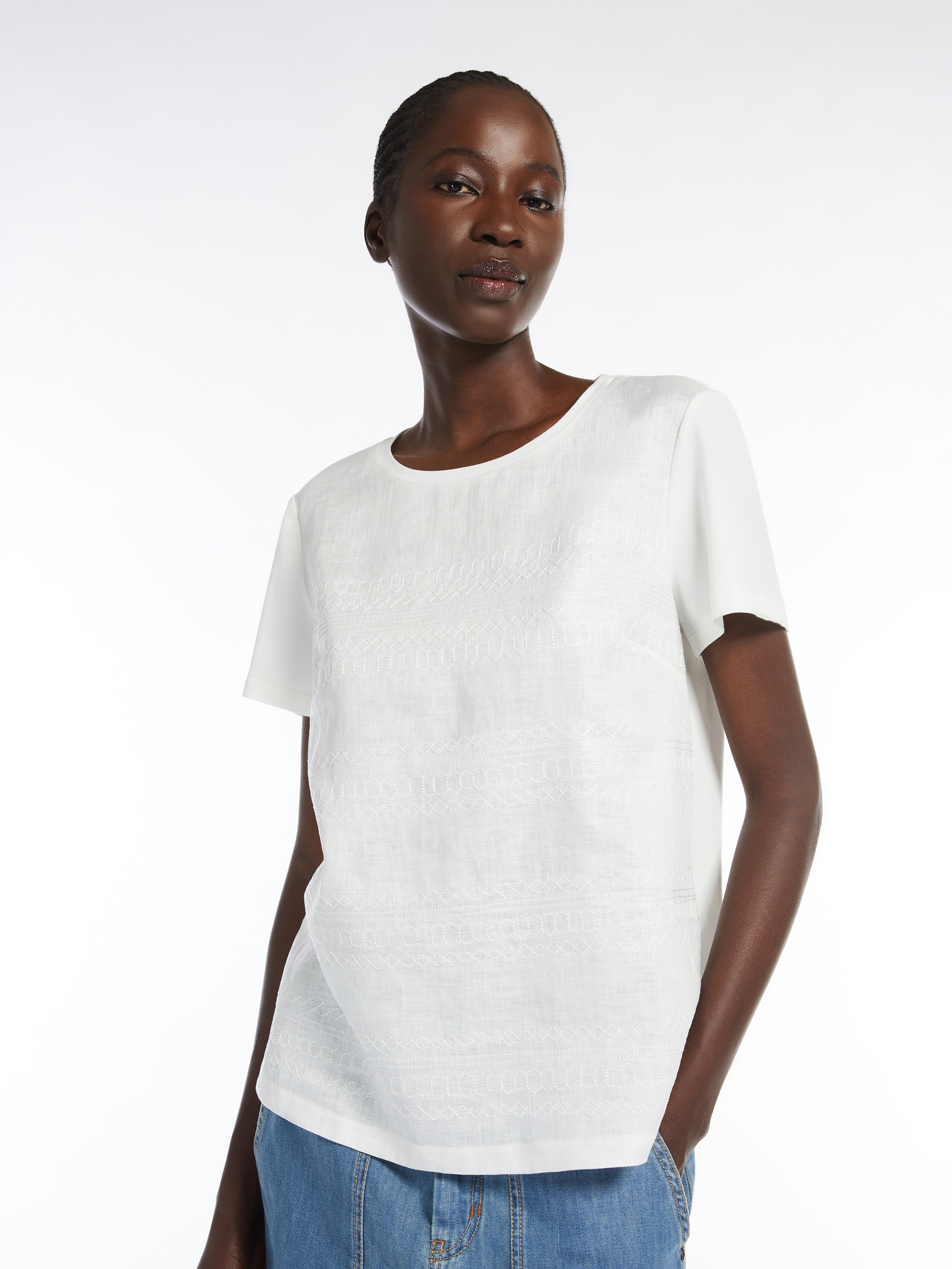 BONDENO Cotton and linen T-shirt - 5