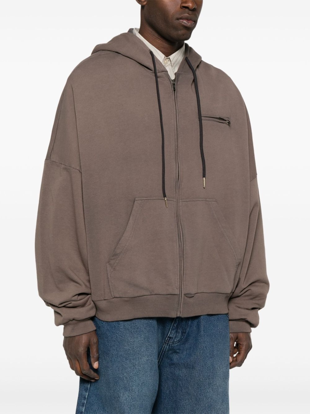 zip-up hoodie - 3