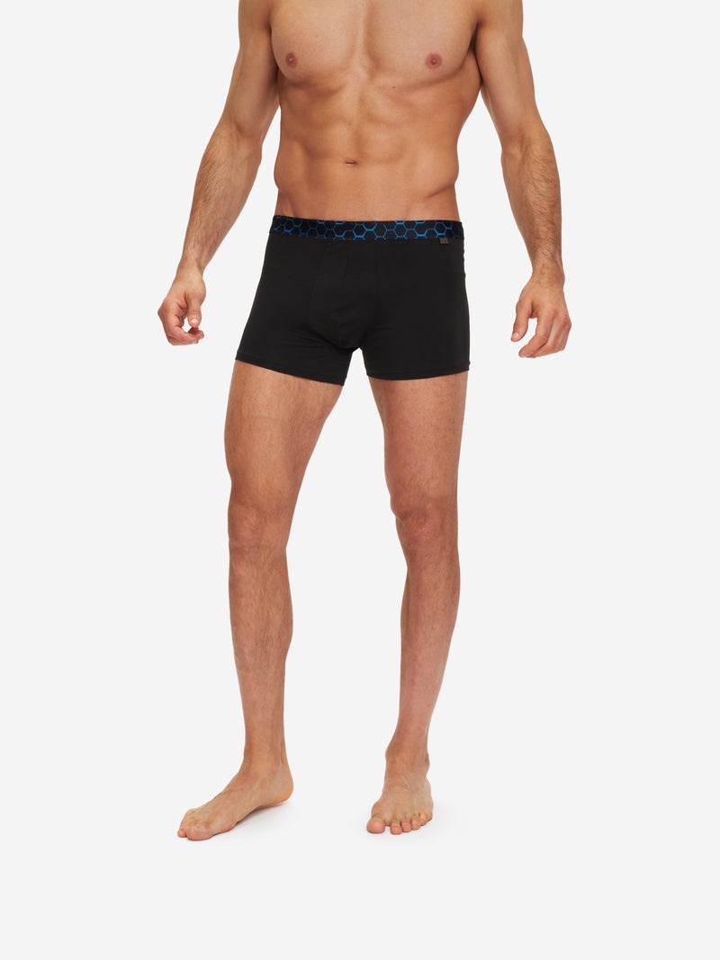 Men's Boxer Briefs Band 53 Pima Cotton Stretch Black - 5