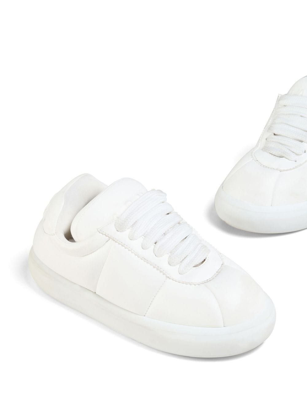 padded lace-up sneakers - 5