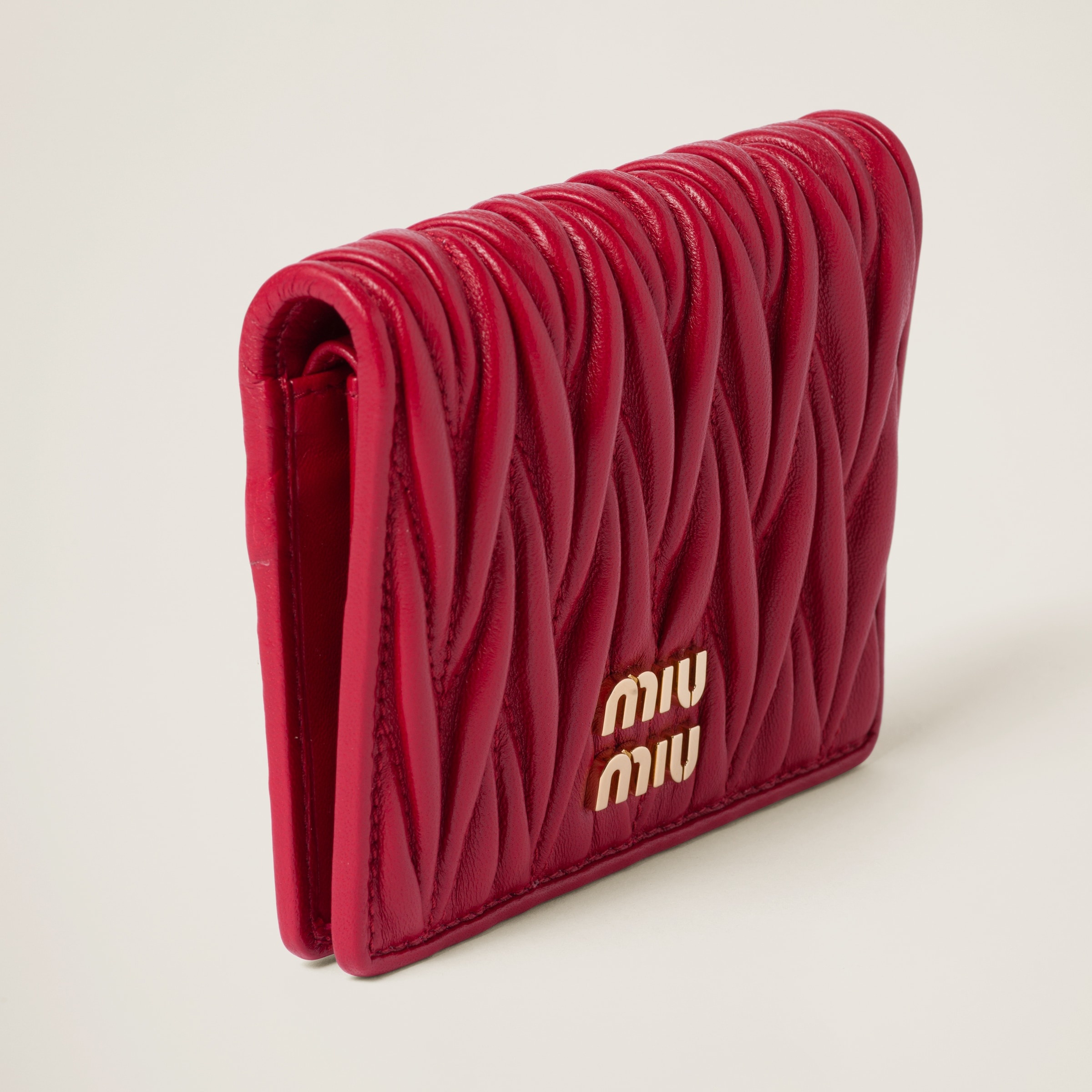 Small matelassé nappa leather wallet - 3
