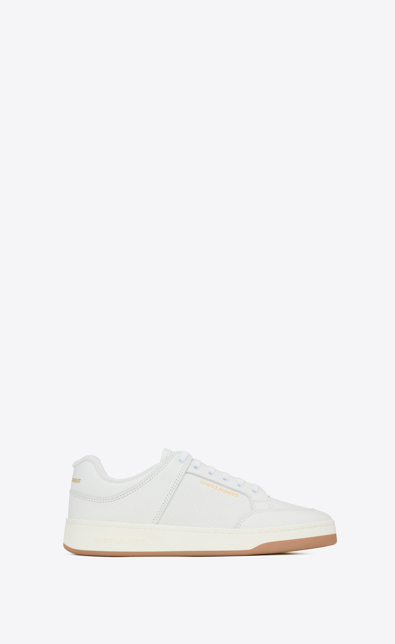 sl/61 low-top sneakers in smooth and grained leather - 1