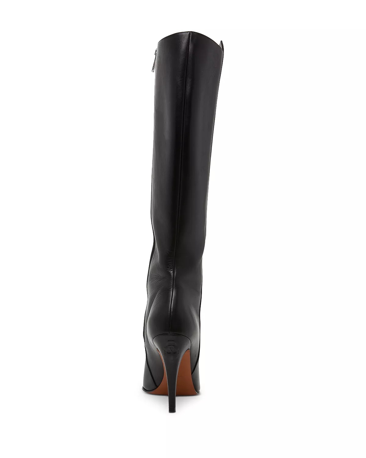 Women's Pointed Toe High Heel Leather Boots - 5