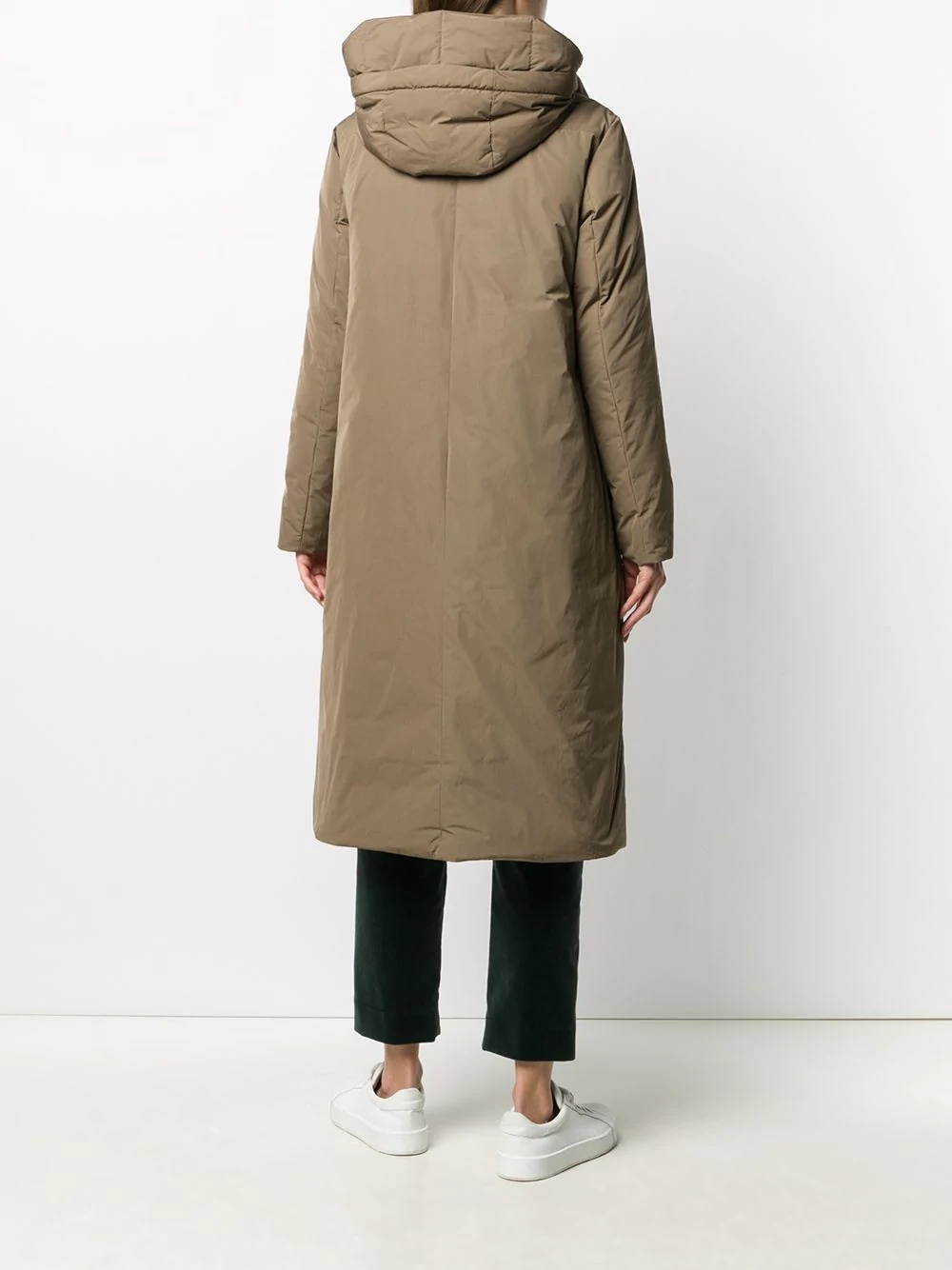 feather down hooded parka - 4