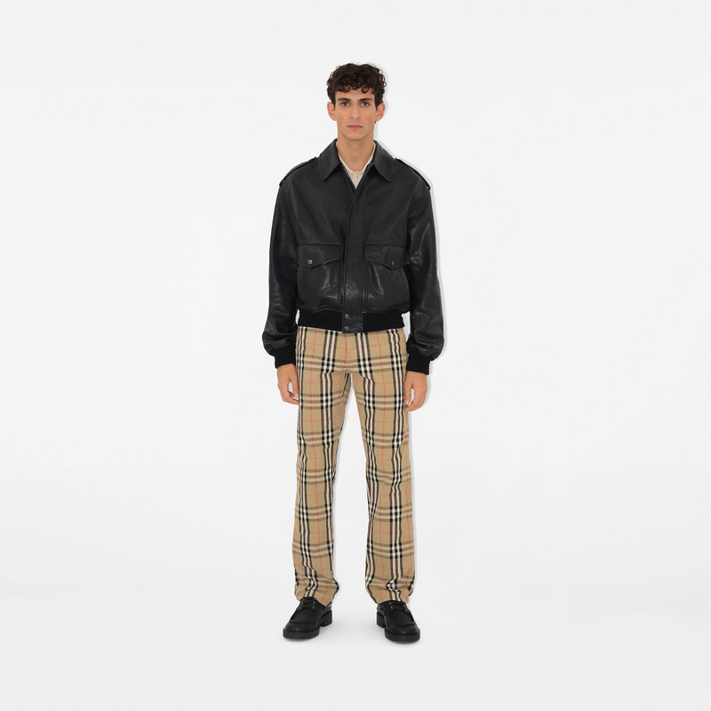 Burberry Check Cotton Trousers outlook