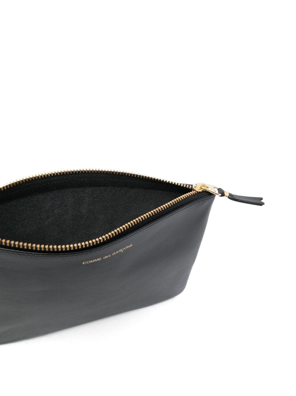 logo-print leather pouch - 3