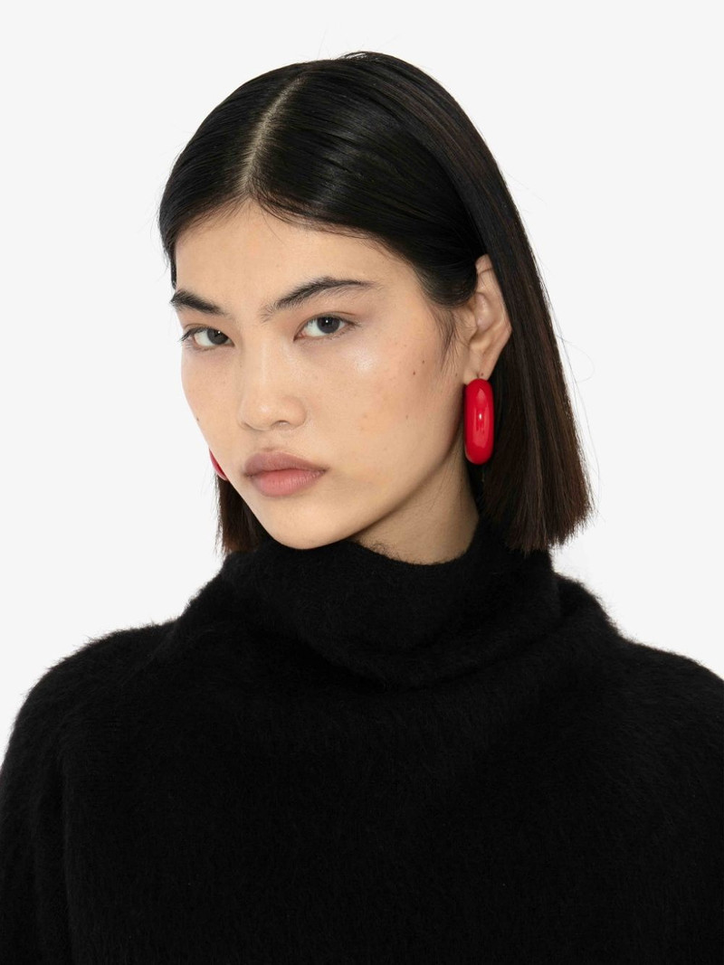 JW Anderson BUMPER-TUBE HOOP EARRINGS outlook