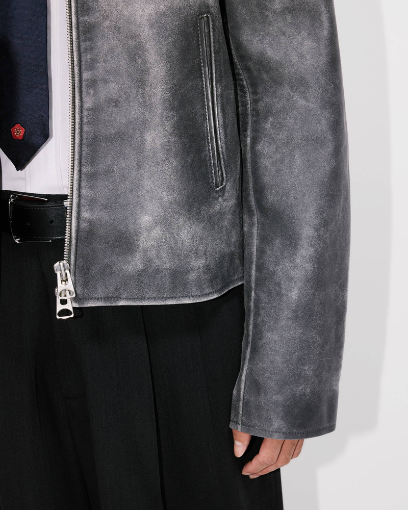 Casual blouson in leather 7