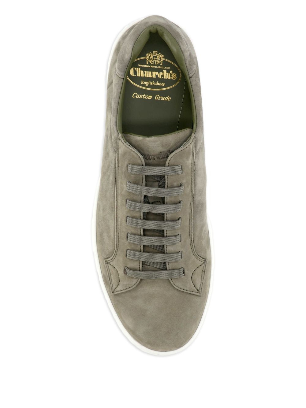 lace-up calfskin sneakers - 4